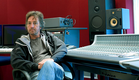 Studio manager Owen Leech
