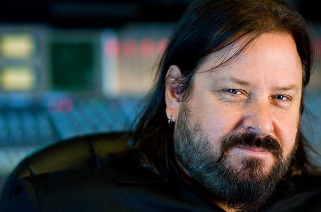 record producer and musician bob marlette pictured at Monnow Valley studios uk