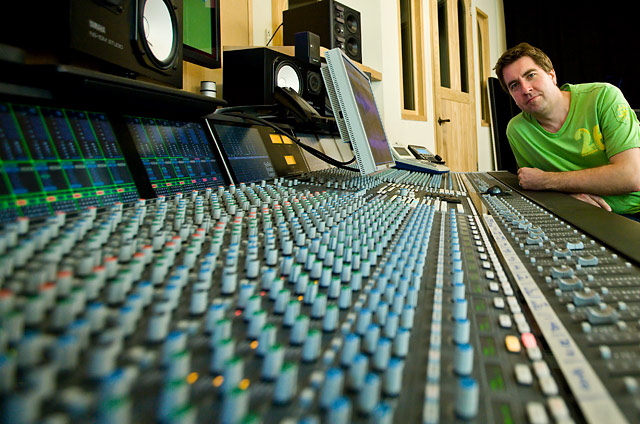 chapel studios london with new ssl duality mixing console - owner steven a williams shown