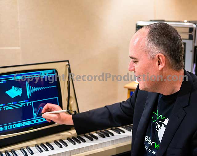 Graham Renaud shows the Fairlight CMI-30A