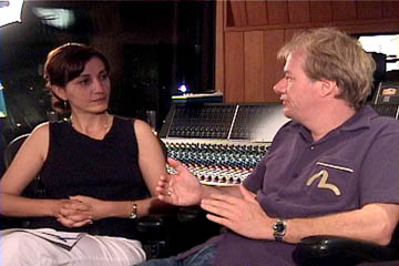 John Wooler talks with Claris of StudioExpresso.com at the Village Recorder