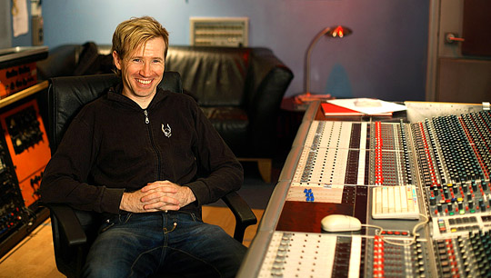 kk at the mixing desk at rak recording studios london