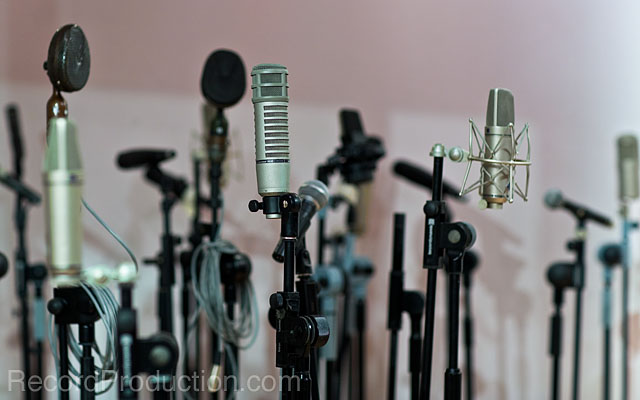 vast range of microphones at livingston studios