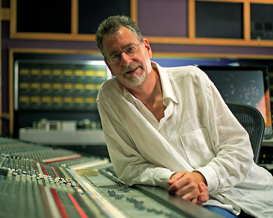 Record producer Mick Glossop at Townhouse Studios London
