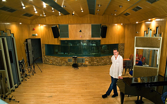 Record producer Mick Glossop at Townhouse Studios London