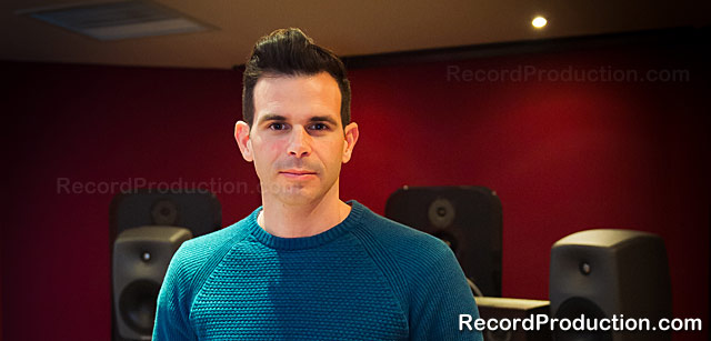 Clint Murphy and his SSL mixing desk