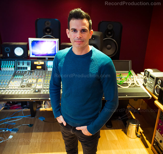 Mixing engineer and producer Clint Murphy in the studio
