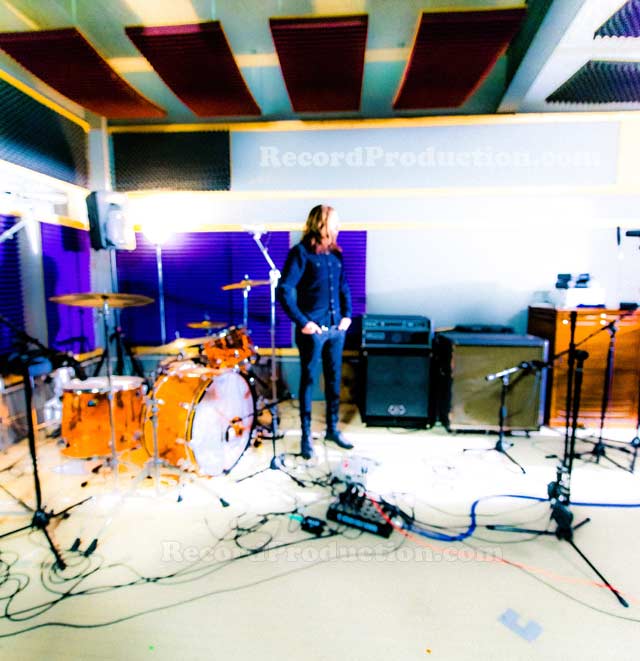 Jamie Gomez Arellano in the live room of his Orgone Studios