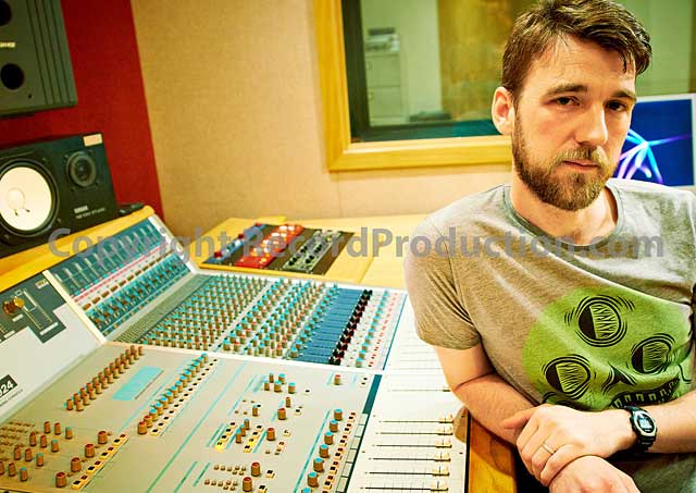 Joff Spittlehouse at The Old Library Studios Mixing Desk