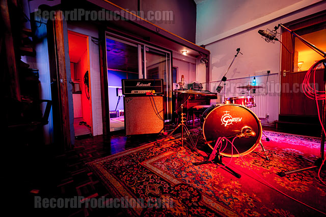 The recording studio area at Woodworm