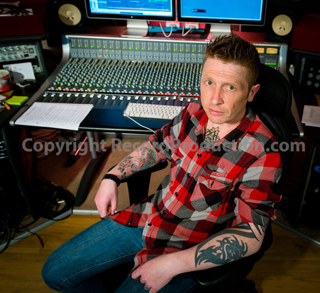 dan sprigg with ssl mixing console at gospel oak studios