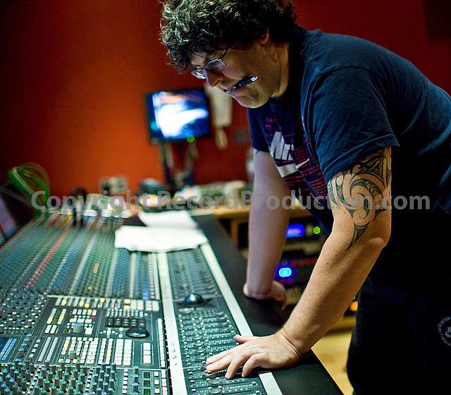 Greg Haver at the SSL Mixing Desk