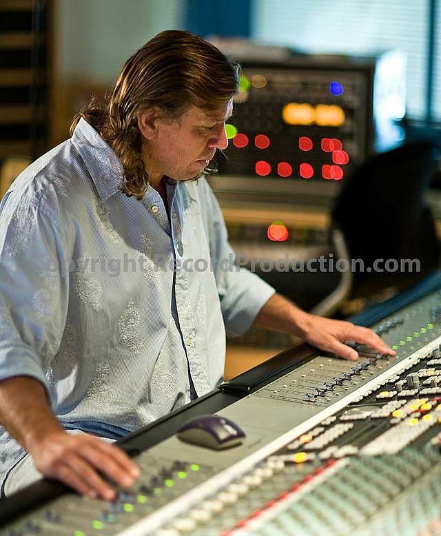 mixing engineer and record producer Kevin Shirley at the SSL