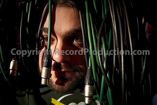 music producer phil english gets wrapped up in cables