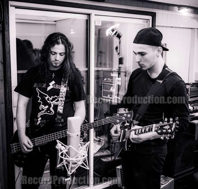 Pelugion recording at Woodworm Studios