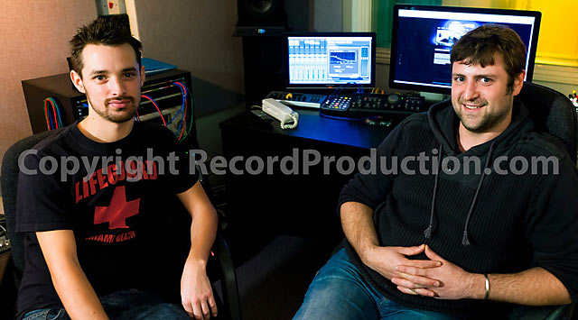 london recording studio engineers sam farr and edd hartwell