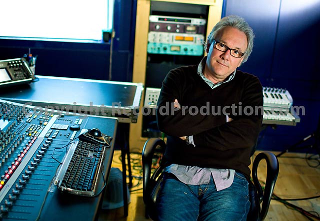 music producer trevor horn in the studio