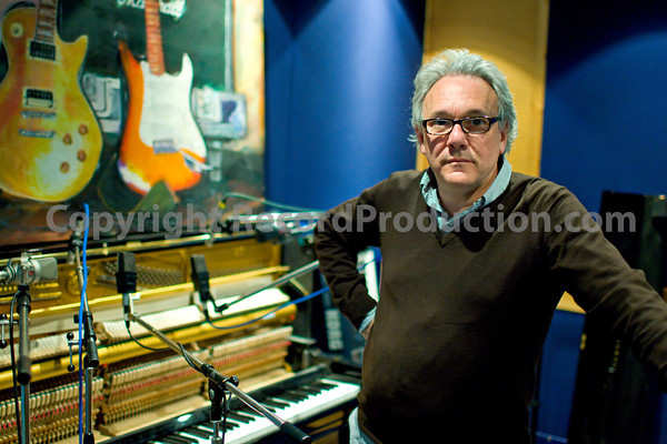 Trevor Horn in the studio area at SARM Studios, London
