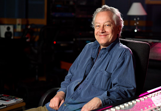 record producer Tony Platt in the recording studio talks on camera about his unique talent and techniques