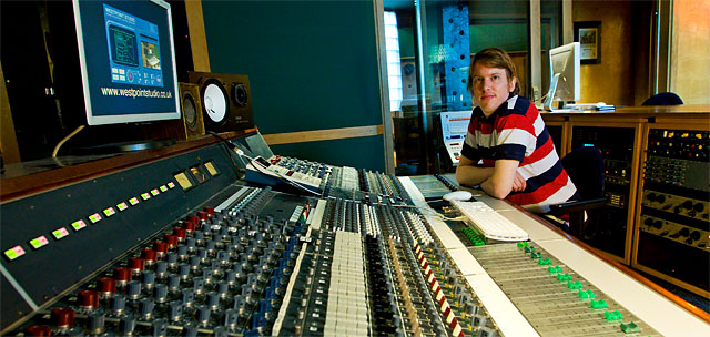westpoint music studios london uk with marc behind the neve mixing desk